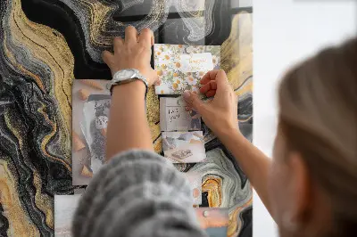 Absztrakciós foltok mintájú fali mágneses tábla
