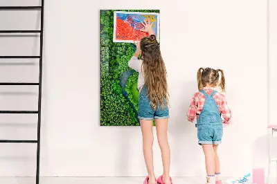Mágneses fali tábla Folyó az erdőben