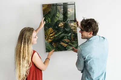 Trópusi levelek mintás fali üzenőtábla