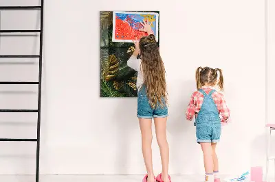 Trópusi levelek mintás fali üzenőtábla