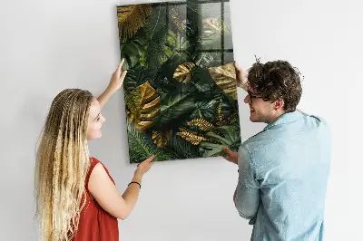 Trópusi levelek mintás fali üzenőtábla