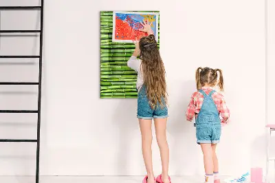 Bambusz fali üzenőtábla