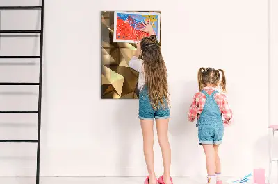 Fali mágneses tábla 3D absztrakció mintával