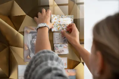 Fali mágneses tábla 3D absztrakció mintával