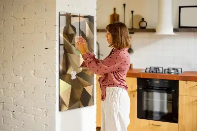 Fali mágneses tábla 3D absztrakció mintával
