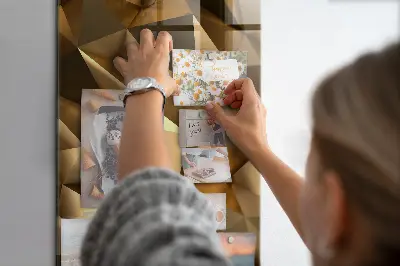 Fali mágneses tábla 3D absztrakció mintával