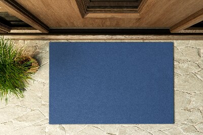Kültéri ajtószőnyeg az ajtó előtt Tompa kék