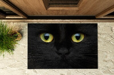 Lábtörlő az ajtó előtt kültéren Macskaszemek