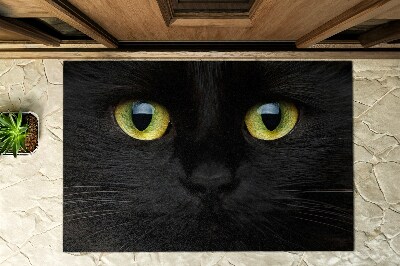 Lábtörlő az ajtó előtt kültéren Macskaszemek