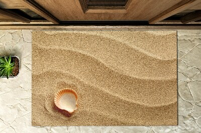 Kültéri szőnyegek az ajtó előtt Kagylók a tengerparton