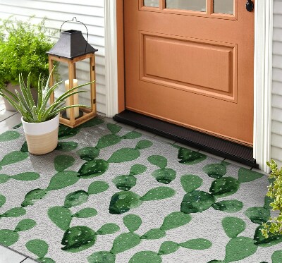 Kültéri szőnyegek az ajtó előtt Kaktuszok Akvarell