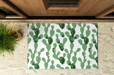 Kültéri szőnyegek az ajtó előtt Kaktuszok Akvarell