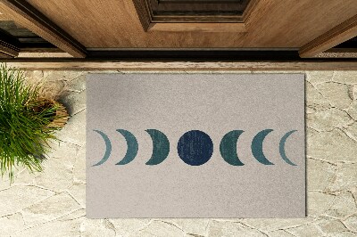 Kültéri ajtószőnyeg az ajtó előtt Hold-design