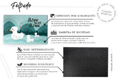 Kültéri ajtószőnyeg az ajtó előtt Hold-design