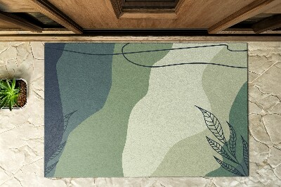 Kültéri szőnyegek az ajtó előtt Pasztell zöld