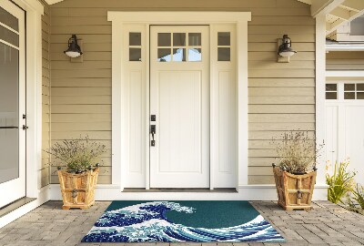 Kültéri szőnyegek az ajtó előtt Tengeri hullám