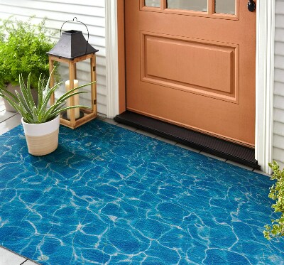 Kültéri szőnyegek az ajtó előtt Víz hullámok