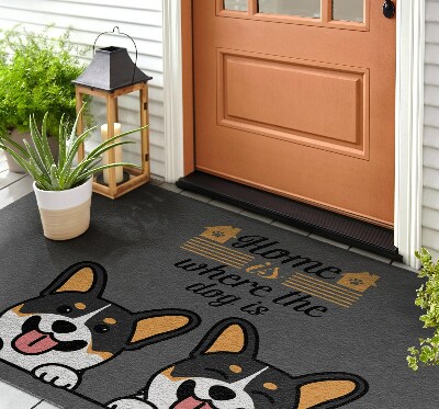 Bejárati szőnyeg Kutya üdvözlet