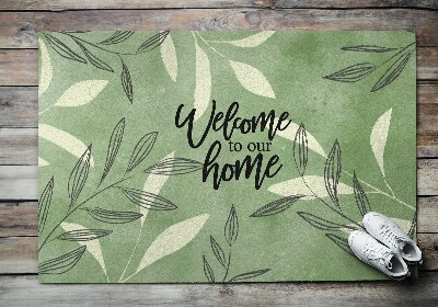 Kültéri szőnyegek az ajtó előtt Üdvözöljük otthon