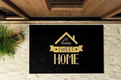 Kültéri ajtószőnyegek az ajtó előtt Jelzés Home Sweet Home