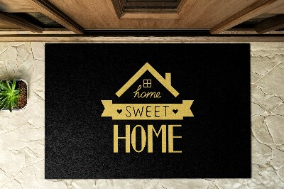 Kültéri ajtószőnyegek az ajtó előtt Jelzés Home Sweet Home