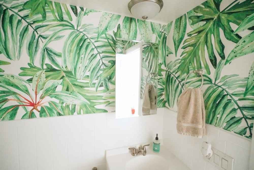 fürdőszobai tapéta